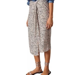 ba&sh NWT Icami Faux Wrap Midi Skirt